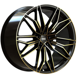 STC23 - 10,0x23 5/130 ET28 71,6 - glossy-black gold machined